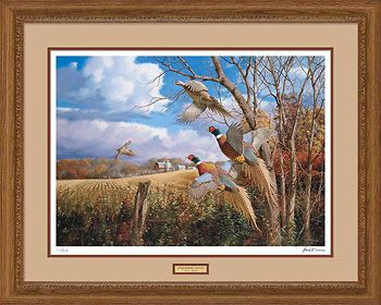 David A. Maass Handsigned and Numbered Limited Edition: "Framed, Remarqued October Memories Print"