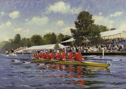 David Bareford Handsigned and Numbered Limited Edition: "Princess Elizabeth Challenge Cup, Henley "