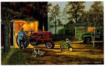 DAVID BARNHOUSE 11X18 Secondary Market Art: "COMMON GROUND SO"