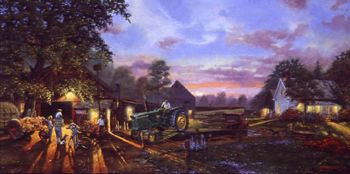 DAVID BARNHOUSE 12X24 Secondary Market Art: "ONCE IN A LIFETIME SO"