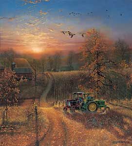 David Barnhouse Fine Art Open Edition Print:"Taking a Break (Harvest Break)"