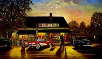 DAVID BARNHOUSE Secondary Market Art: "HOMETOWN HERO AP"