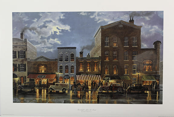 DAVID BARNHOUSE  Secondary Market Art: "MOONLIGHT AFTER RAIN"