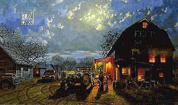 David Barnhouse Signed and Numbered Limited Edition Canvas:"Tales of the Day"