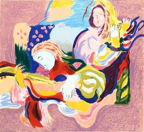 David Bovetez Signed Limited Edition Lithograph Print: "Fiesta" David Bovetez Signed Limited Edition Lithograph Print: "Fiesta"