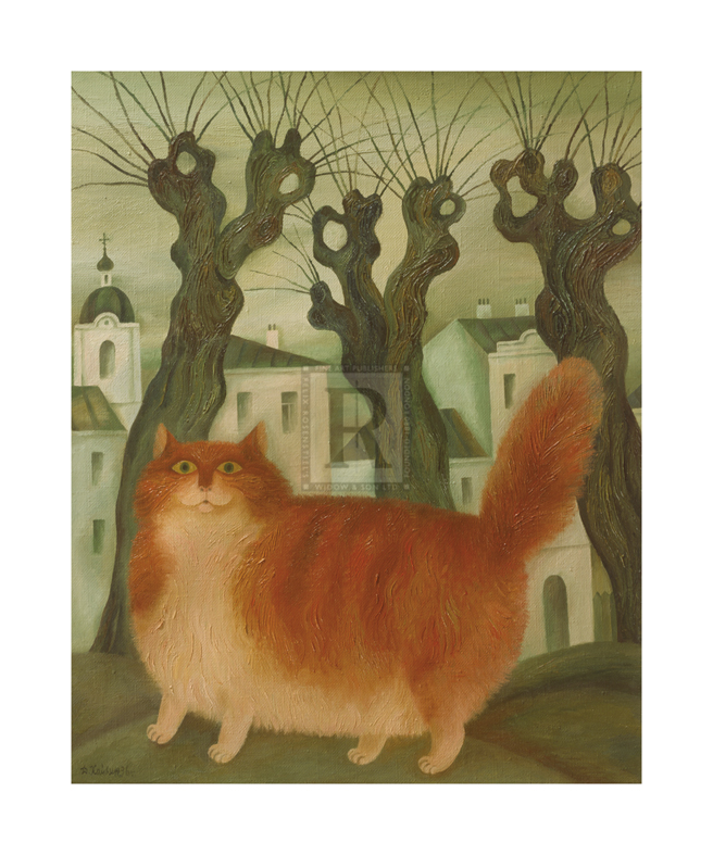 David Khaiken Hand Numbered Limited Edition Print on Paper :"Comrade Cats IV"
