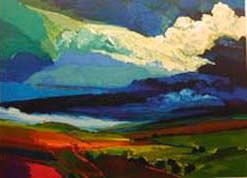 David LeverettHand Signed Publisher Proof Lithograph:"Blue Sky"