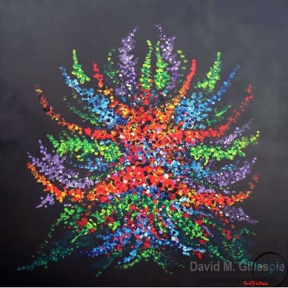 David M. Gillespie Acrylic Touch Painting; Hand Signed by the Artst: "Appassionata"
