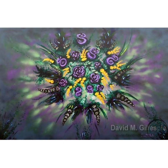 David M. Gillespie Acrylic Touch Painting; Hand Signed by the Artst: "Natural Splendor"