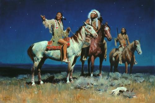 David Mann Hand Signed and Numbered Limited Edition: "Night Signs "