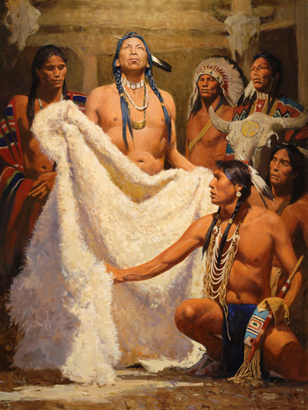 David Mann Print:"White Buffalo" (All)