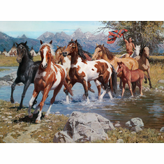 David Mann Handsigned and Numbered Limited Edition Giclee:"Native Wealth"