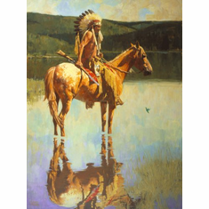 David Mann Handsigned and Numbered Limited Edition Giclee on Canvas : " Welcome Home "