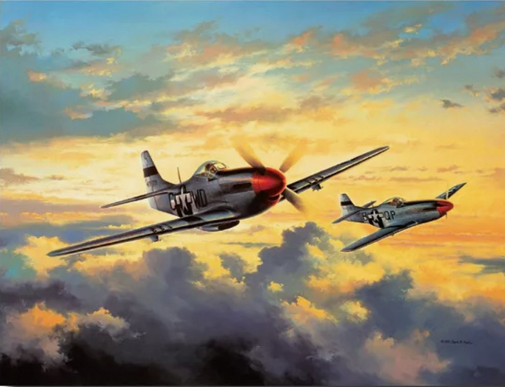 David Poole Pilot Co-Signed Limited Edition Print: "Combat Leaders" 