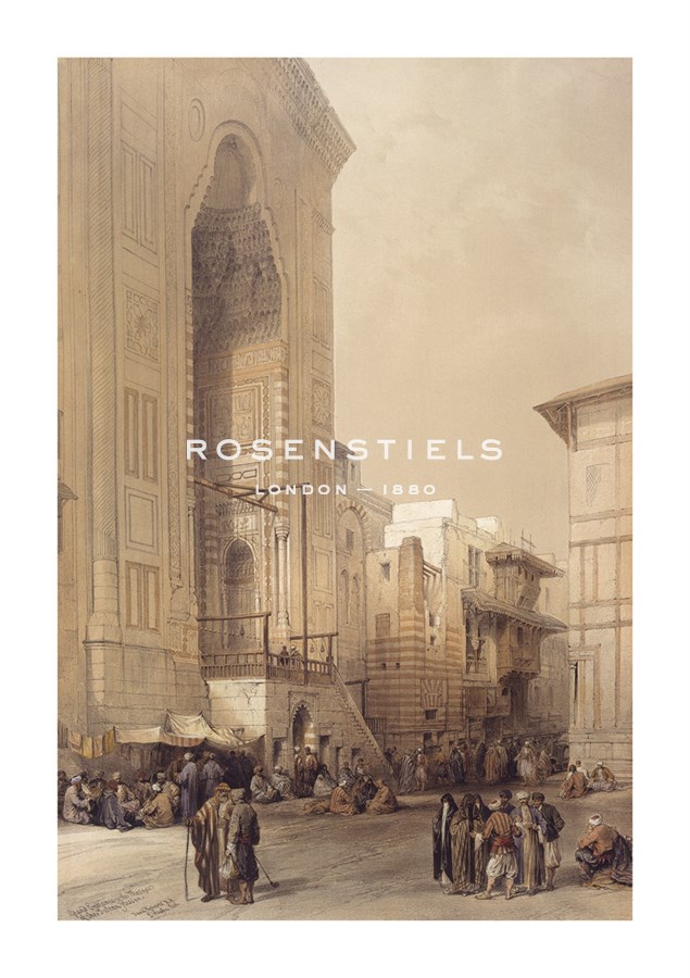 David Roberts Hand Numbered Limited Edition Print on Paper :"Mosque of Sultan Hassan"