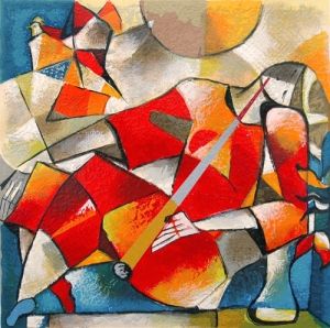 David Schluss Hand Signed and Numbered Limited Edition Serigraph :"Deja "