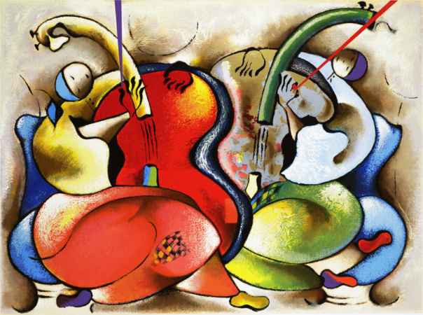 David Schluss Hand Signed and Numbered Limited Edition Serigraph:"Song of Dreams ll"