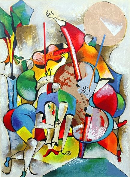 David Schluss Handsigned and Numbered Limited Edition Serigraph:"Good Times "