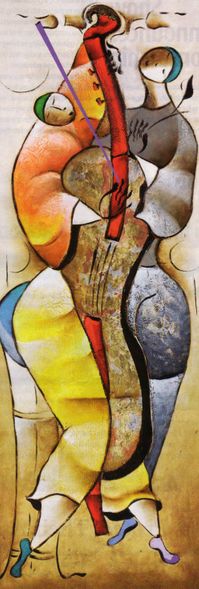 David Schluss Handsigned and Numbered Limited Edition Serigraph:"Keynote Chorus"