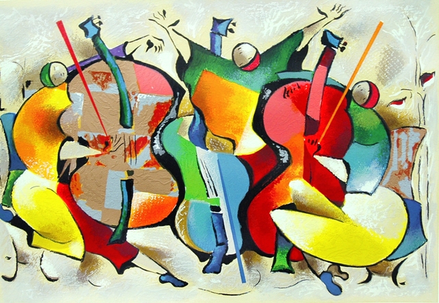 David Schluss Handsigned and Numbered Limited Edition Serigraph:"Vita III"