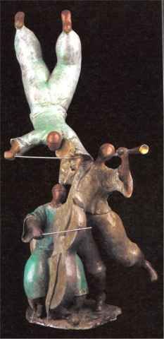 David Schluss Limited Edition Sculpture: " Fiddler "