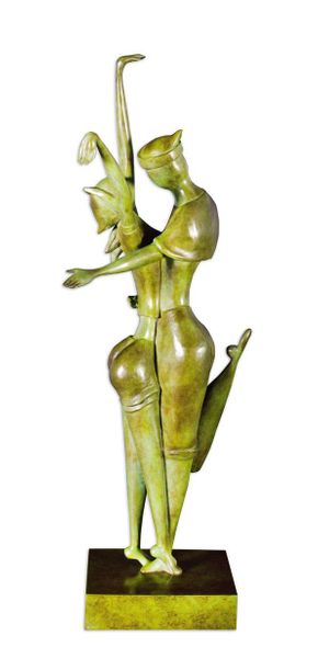 David Schluss Limited Edition Sculpture: " Dance By the Sea "