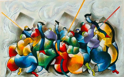 David Schluss Limited Edition Serigraph:"Concerto"