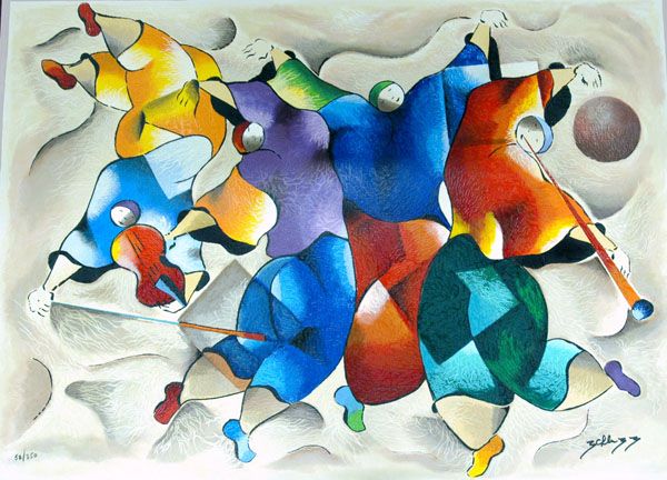 David Schluss Limited Edition Serigraph:"Dance The Fiddler"