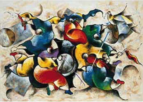 David Schluss Limited Edition Canvas Serigraph:"Days Of Peace"