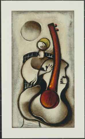 David Schluss Limited Edition Serigraph:"Guitar Melody"