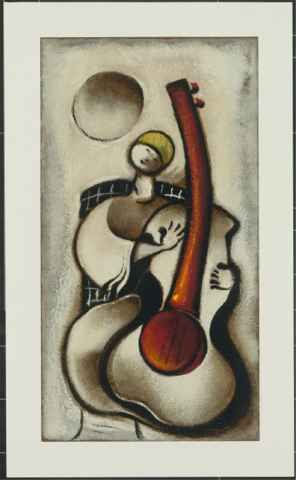 David Schluss Limited Edition Serigraph:"Guitar Melody"