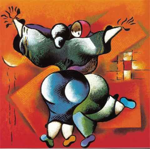 David Schluss Limited Edition Serigraph:"Love Dance"