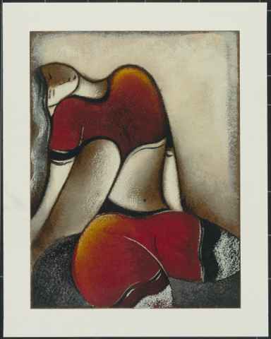 David Schluss Limited Edition Serigraph:"Monica"