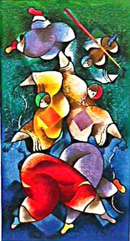 David Schluss Limited Edition Serigraph:"Serenade Melody"