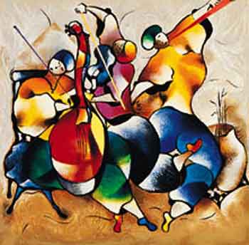 David Schluss Limited Edition Serigraph:"Symphony"