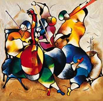 David Schluss Limited Edition Serigraph:"Symphony"
