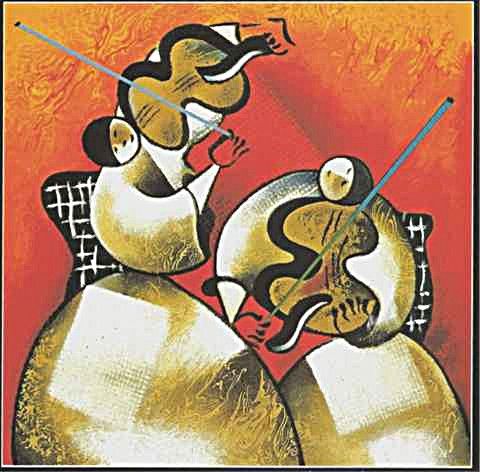 David Schluss Limited Edition Serigraph:"Whispering Violins"