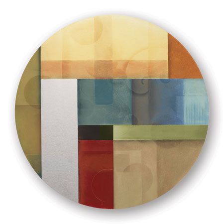 Deac Mong Limited Edition Ready to Hang Giclee on Brushed Aluminum: "Abstract Interest I"
