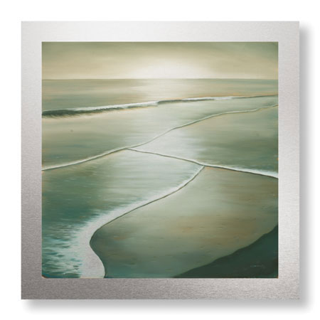 Deac Mong Limited Edition Ready to Hang Giclee on Brushed Aluminum: "Waves I"