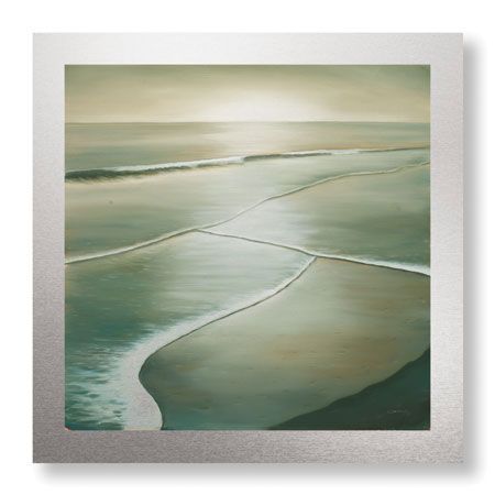 Deac Mong Limited Edition Ready to Hang Giclee on Brushed Aluminum: "Waves I"