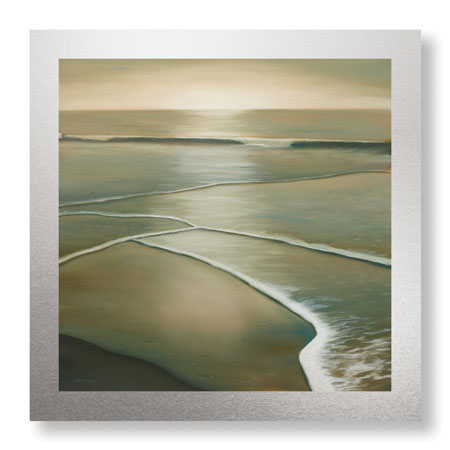 Deac Mong Limited Edition Ready to Hang Giclee on Brushed Aluminum: "Waves II"
