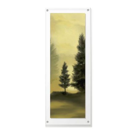Deac Mong Limited Edition Ready to Hang Giclee on Clear Acrylic : "Trees in the Mist I"