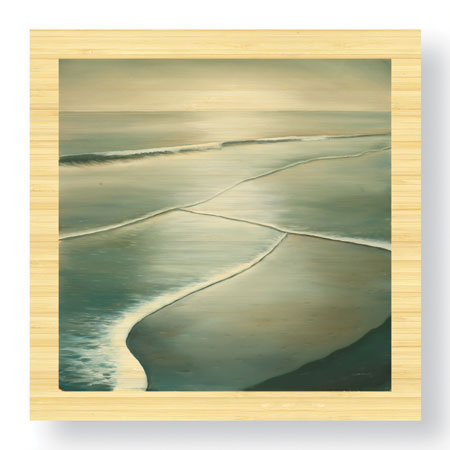 Deac Mong Limited Edition Ready to Hang Giclee on Sustainable Bamboo: "Waves I"