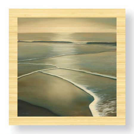 Deac Mong Limited Edition Ready to Hang Giclee on Sustainable Bamboo: "Waves II"