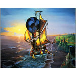 Dean Morrissey Artist Hand Signed Open Edition Canvas Giclee: "Sleeper Flight"
