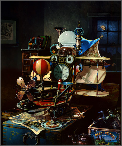 Dean Morrissey Artist Hand Signed Open Edition Canvas Giclee: "Time Coaster" Dean Morrissey Artist Hand Signed Open Edition Canvas Giclee: "Time Coaster"