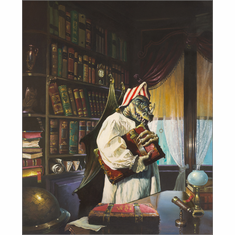 Dean Morrissey Artist Personally Signed Canvas Giclee:"Five O'Clock Shadow"