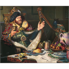 Dean Morrissey Artist Personally Signed Canvas Giclee:"The Feast"