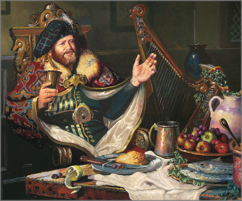 Dean Morrissey Artist Personally Signed Canvas Giclee:"The Feast" Dean Morrissey Artist Personally Signed Canvas Giclee:"The Feast"