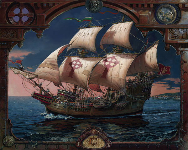 Dean Morrissey Handsigned and Numbered Limited Edition Giclee on Canvas: "The Voyage of the Fianna"